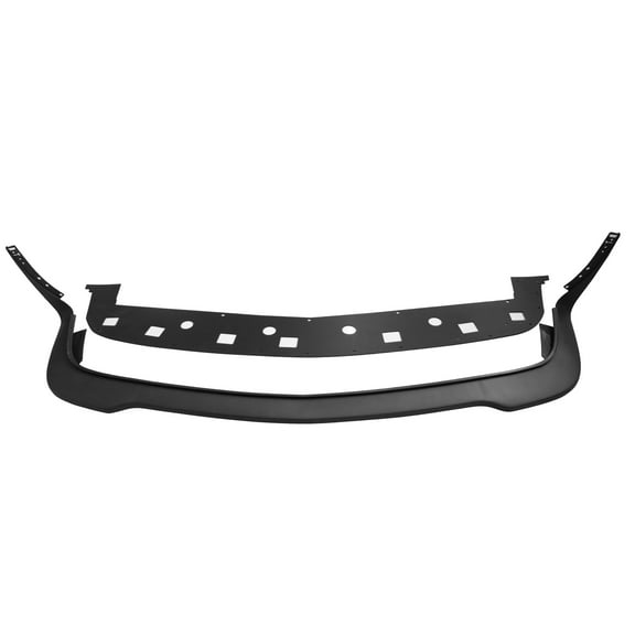 Ikon Motorsports Compatible with 15-23 Dodge Challenger Hellcat Models Front Bumper Lip Textured Black PP