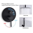 thumbnail image 3 of PROOX 10" Rain Showerhead and Shower Handheld Combo Ceiling Mounted Shower Set with Valve, 3 of 7