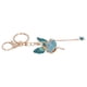 thumbnail image 4 of Llavero de diamantes de imitación con forma de niña ángel, llavero de metal, colgantes para coche, bolsa, decoración, regalo, azul claro, azul oscuro, 4 of 12