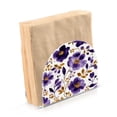 thumbnail image 2 of Standing Dining Table Napkin Holder, Napkin Holder for Table Kitchen Acrylic Paper Tissue Organization, Purple and Gold Floral, 2 of 8
