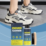 Shoe Cleansing Kit, Foam Decontaminant, Multi-material Refresher, Mild Efficient Maintenance Solution for Sneaker Footwear Canvas Rubber Leather Daily Cleaning Upkeep