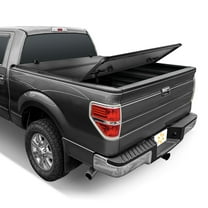 Auto Drive Hard Tri Fold Truck Bed Tonneau Cover Fits 04-14 Ford F-150 6.5Ft Bed
