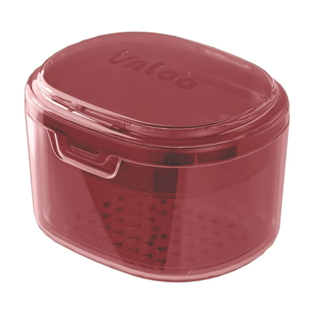 WRKEKC Clearance Clear Retainer Storage Case, Portable Dental Aligner Box with Ventilation Holes