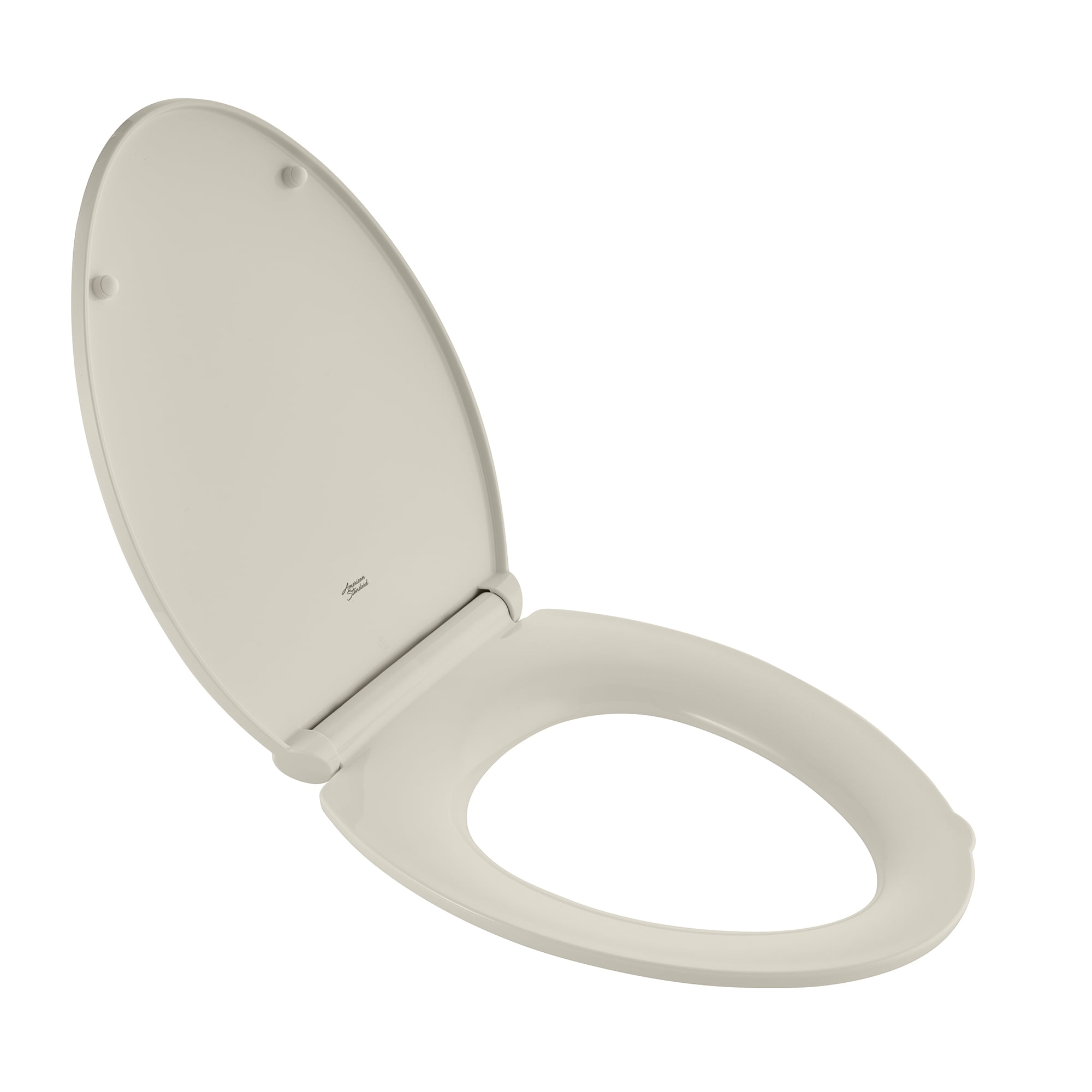 American Standard Contemporary Slow-Close Elongated Toilet Seat Clean Curve Style Rims in Linen