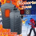 thumbnail image 2 of YoaNJYGR under Desk Exercise Step Cycle Seated Bike Pedal 2 Area Heating Vest Unisex Outdoor Warm Clothing Heated for Riding Skiing Fishing USB Plug In Heated Vests, 2 of 8