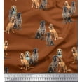 thumbnail image 1 of Soimoi Viscose Chiffon Fabric Beagle,Cane Corso & English Cocker Spaniel Dog Printed Craft Fabric by The Yard 42 Inch Wide, 1 of 1