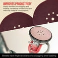 thumbnail image 5 of ProductionShop Premium 9" Red 9-Hole Pattern 60 Grit Sanding Discs, Box of 20 - Dustless Hook & Loop Backing Sandpaper for Drywall Power Sanders, Coarse-Cut Abrasive - Woodworking, Sand Auto Paint, 5 of 6