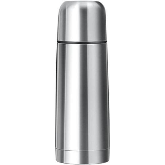 12oz Stainless Steel Insulated Thermal Bottle with Cup, Double Wall Vacuum Flask, Hot Cold Drinks Tumbler, Travel Coffee Mug for Sport & Daily Use