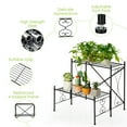 thumbnail image 6 of Canddidliike 2-Tier Metal Plant Stand Garden Shelf, Heavy Duty Plant Holder Shelf for Home Indoor Outdoor, 6 of 9