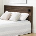 thumbnail image 1 of South Shore Lensky Full/Queen Headboard with Open Storage Space, in Natural Walnut, 1 of 10