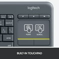 thumbnail image 5 of Logitech K400 Plus Wireless Touch TV Keyboard With Easy Media Control and Built-in Touchpad, HTPC Keyboard for PC-connected TV, Windows, Android, ChromeOS, Laptop, Tablet, 5 of 12