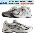thumbnail image 1 of KITH x Asics Tech GT-2160 Cream Scarab 1203A567-100 Men's Size, 1 of 6