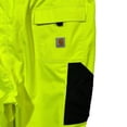 thumbnail image 4 of Carhartt Mens Hi-Vis Storm Defender Waterproof Pants 2XLTall (46X33)Yellow Black, 4 of 8