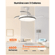 thumbnail image 3 of Ventilador De Techo Moderno Con Luz Y Control Remoto 42'' Lab.G, Blanco, 3 of 5
