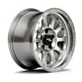 thumbnail image 3 of RockTrix RT111 18x9 Off-Road Wheels compatible with Toyota Tundra 2007-2021, Machined Silver 5x150 Rims +12mm Offset for 33-35 Inch Tire Clearance, Fits Sequoia, Land Cruiser, And Fits Lexus LX570, 3 of 4
