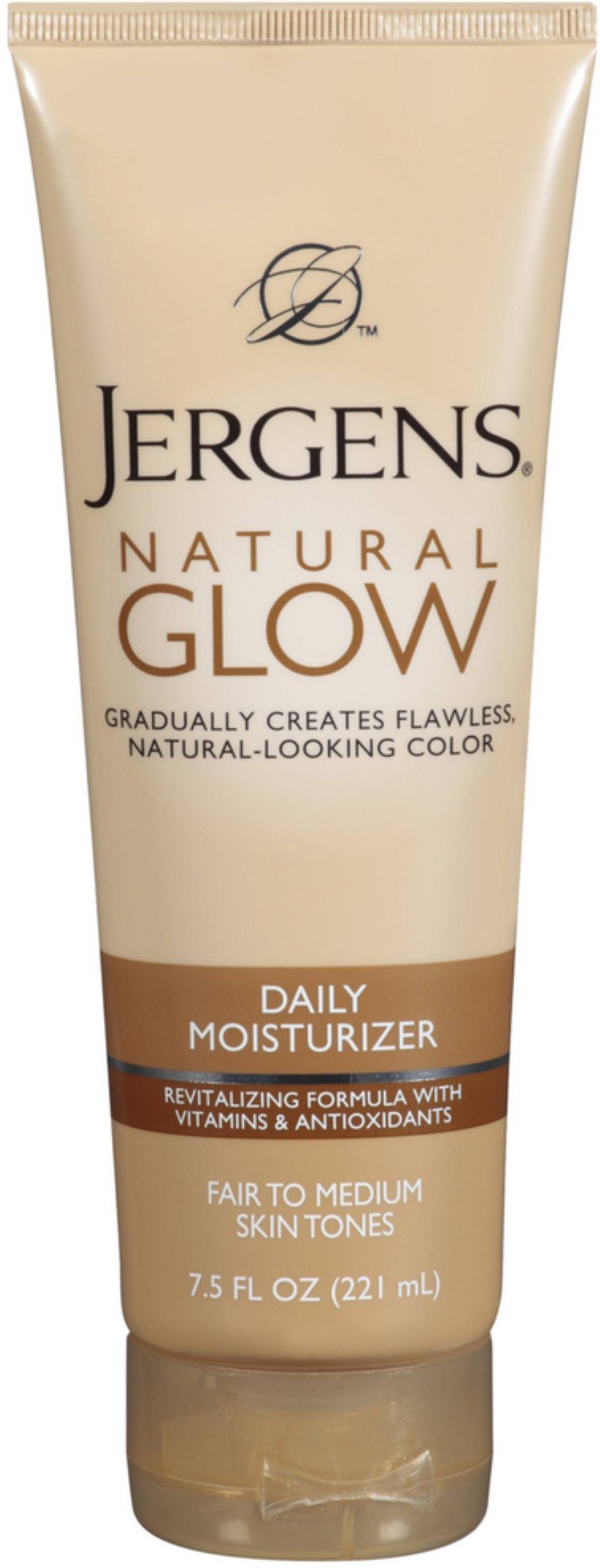 Jergens Daily Moisturizer Fair To Medium Skin Natural Glow, 7.5oz, 4-Pack - image 1 of 3