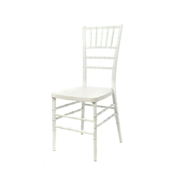 CSP Commerical Seating Products Resin White Crystal Chiavari Chairs