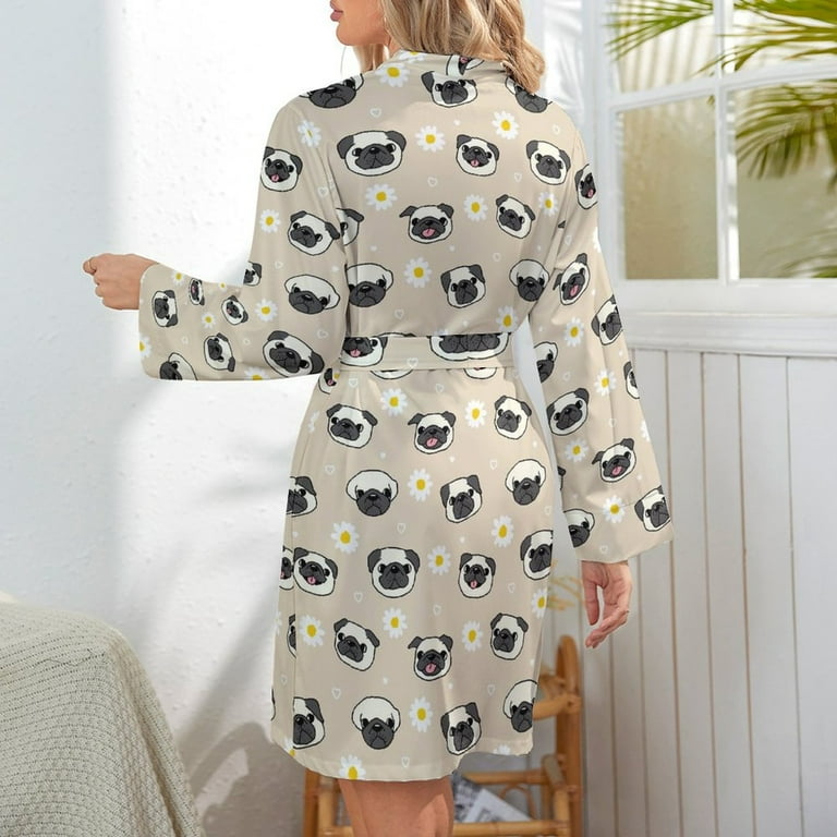 Pug dressing gown next online