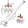 thumbnail image 3 of Fraise Cultivatrice pour Jardin et Outil de Cultivateur d'Arbres Turbines Interchangeables Poignée Réglable Fraise Manuelle de Jardin Réglable, 3 of 6