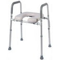 thumbnail image 5 of Raised Toilet Seat with Handles for Seniors, Adjustable Height Frame Toilet Seat Riser for Elderly and Disabled, Portable Toilet Chair Supports Up to 350lbs, 5 of 9