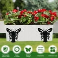 thumbnail image 2 of Planter Box Bracket Set Adjustable Flower Box Brackets for Patio Garden Fence Pergola Balcony   Fences  and Balcony - Black, 2 of 9