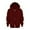 Wine, variant on lnmuld Hoodies for Teen Girls Solid Color Sweatshirt Zip Jackets Long Hoodie Top Sleeve Up Girls Kids Boys Coat&jacket Size:7-8 Years