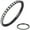 Black-Side, variant on Titanium Micro Cubic Zirconia Hinged Nose Hoop Ring Body Jewelry Unisex