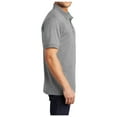 thumbnail image 2 of Yellow Rooster Mens Tall Core Blend Jersey Knit Polo Athletic Heather XLT, 2 of 4