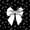 B White Black, variant on Erosebridal Pink Cute Bowknot Kids Black Out Curtains,Ballet Girls Silhouette Curtains Pack of 2 (42x63 Each)