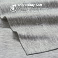 thumbnail image 4 of BNM Melange Soft Flannel Cotton Pillowcases, Set of 2, King, Charcoal, 4 of 8