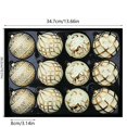thumbnail image 7 of European Style Christmas Ball Ornaments, 8 cm Textured Baubles in Gift Box, Multicolor Xmas Hanging Decorations for Tree and Home - Cream, 7 of 7