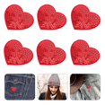 thumbnail image 4 of 10 Pcs Heart Sequin Patches Glitter Heart Embroidered Appliques For Clothes Hats Bags Fashion Decoration Easy To Apply Clothes Fabric Stickers, 4 of 4