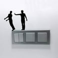 thumbnail image 3 of Sports Series Light Switch Fabric Sticker Helping Hands Wall Decal Climbing Wall (K), 3 of 4