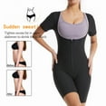 thumbnail image 4 of Sauna Suit for Women Weight Loss Sauna Shirt for Women Sweat Suit Waist Trainer Vest Fitness Body Shaper Zipper, 4 of 9