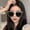 F milk white frame, variant on New Gm Sunglasses Women's Net Red Same GM Polarized Sunglasses Men's Fashionable Anti Ultraviolet Sunglasses