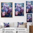 thumbnail image 4 of Designart "Graceful Organic Flow Of Lilacs II" Lilacs Floater Framed Wall Decor, 4 of 5