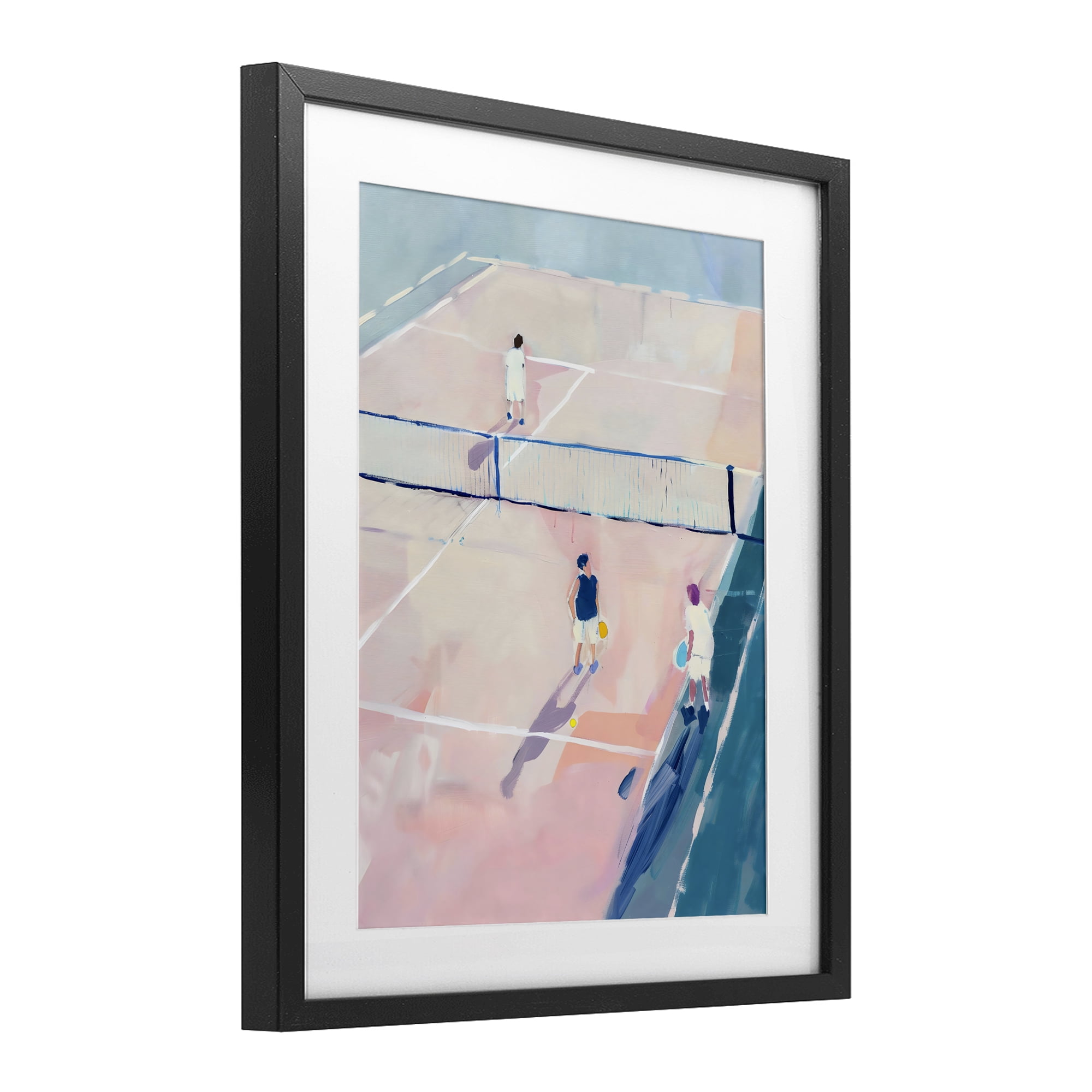 Stupell Industries Summer Game of Tennis Black Framed Print Under Glass, design by The Prints Vibe