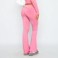 thumbnail image 4 of Wide Leg Sweatpants for Women Fold Over Low Rise Yoga Lounge Pants Low Rise Sweatpants, 4 of 9