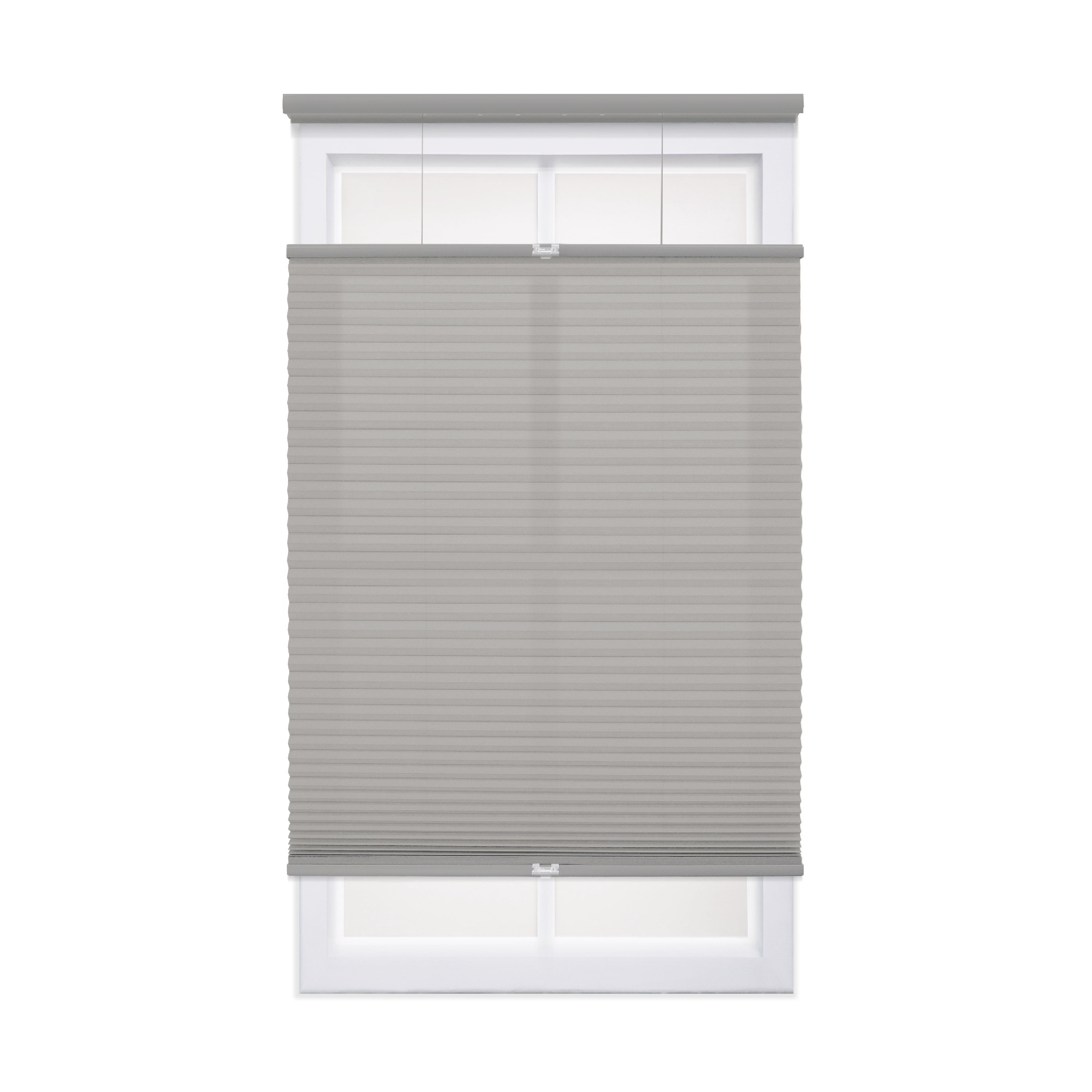Regal Living Cordless Light Filtering Top-Down Bottom-Up Cellular Shade, Gray Cloud - 44" W x 72" L