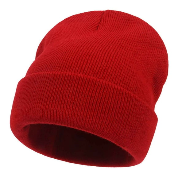 Weiqiqre Tuques et Casquettes d'Hiver pour Femmes Bonnet Hommes Femmes Unisexe à Revers Uni Tricoté Casquette