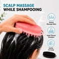 thumbnail image 5 of AIMAIAIMAI Double-Sided Silicone Body Scrubber Bath Brush, 2 Count, Pink and Black, 5 of 9