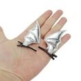 thumbnail image 4 of Unique Bargains 1 Pair Duckbill Clip Cute Halloween Bat Design Hair Clip Silver Tone Black, 4 of 5