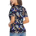 thumbnail image 2 of Goofa Astronauts in sport Pattern Women's Slim-Fit Short-Sleeve V-Neck T-Shirt,Classic-Fit Short-Sleeve V-Neck T-Shirt-Medium, 2 of 5