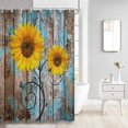 thumbnail image 5 of Brythos Shower Curtains,Farmhouse Flowers Shower Curtains for Bathroom,Fabric Shower Curtain,Style11,72"X78", 5 of 6