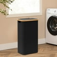 thumbnail image 5 of HBlife Large Collapsible Laundry Hamper with Lid and Removable Bag, Black, 5 of 7