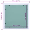 thumbnail image 4 of vidaXL Access Panel with Aluminium Frame and Plasterboard 400x400 mm, 4 of 5
