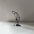 thumbnail image 4 of Athlete Line Sculpture Metal Simples Sports Wrought Iron Decoration, 4 of 4