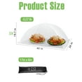 thumbnail image 6 of Lauon Extra Large Food Cover, 3 Jumbo (40"X26"), White Mesh Plate Serving Tents, Pop-Up Umbrella Screen Tents, Patio Net for Outdoor Camping, Picnics, Parties, BBQ, Collapsible and Reusable, 6 of 8