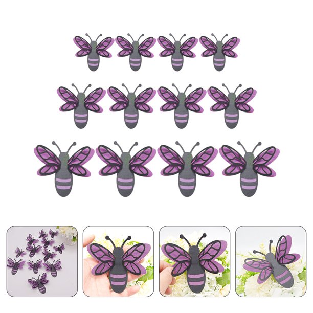 unbranded 1Jgo Abejas Decorativas 3D Para Pared Pegatinas Removibles Y Detalladas Para