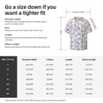 thumbnail image 5 of Gukieu Butterflies on Polka Dots Print Men's Short-sleeved Shirts, Button-down Pocket Shirts, T-shirts, Beach Vacation Travel Summer Clothing-Medium, 5 of 5
